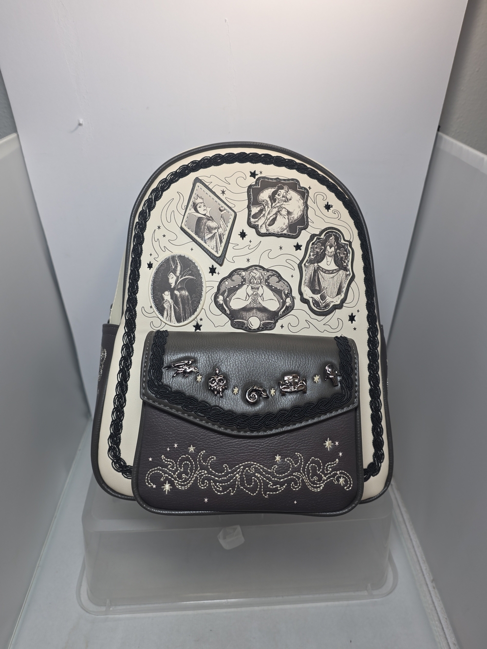 Loungefly Disney Villains Full Cast Mini Backpack NWT - Picture 2 of 10